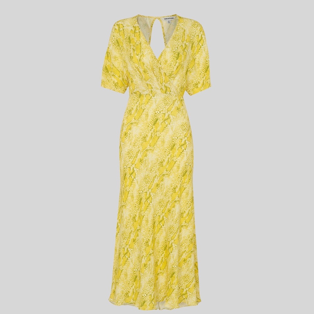 Yellow Snakeskin Dress